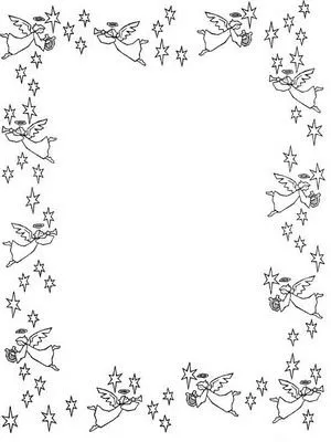 Dibujos para imprimir y colorear: Marcos Navideños para colorear Dibujos para imprimir y colorear: Marcos Navideños para colorear