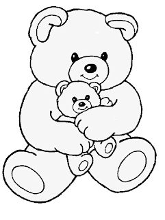 Dibujos para imprimir y colorear: Osos para colorear