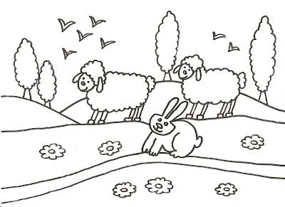 Dibujos para imprimir y colorear de ovejas ??, ??