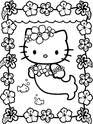 Dibujos para imprimir y colorear: Sirenas para colorear