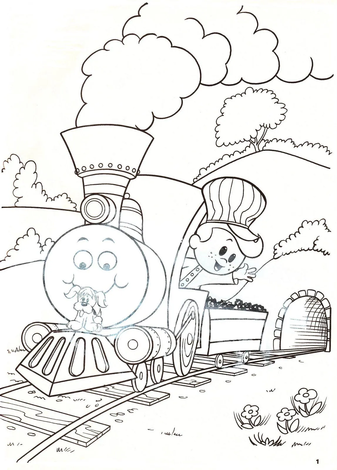 Dibujos para imprimir y colorear: Trenes para colorear Dibujos para imprimir y colorear: Trenes para colorear
