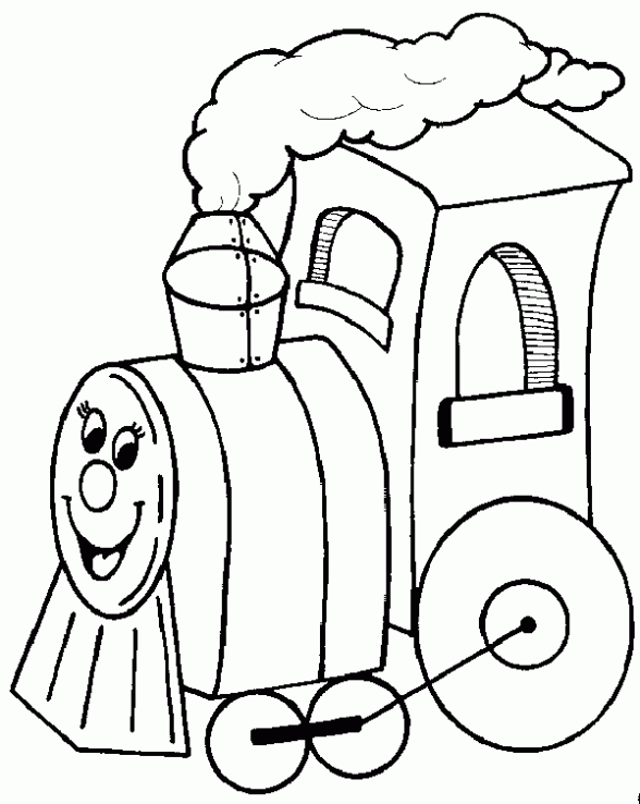 Dibujos para imprimir y colorear: Trenes para colorear