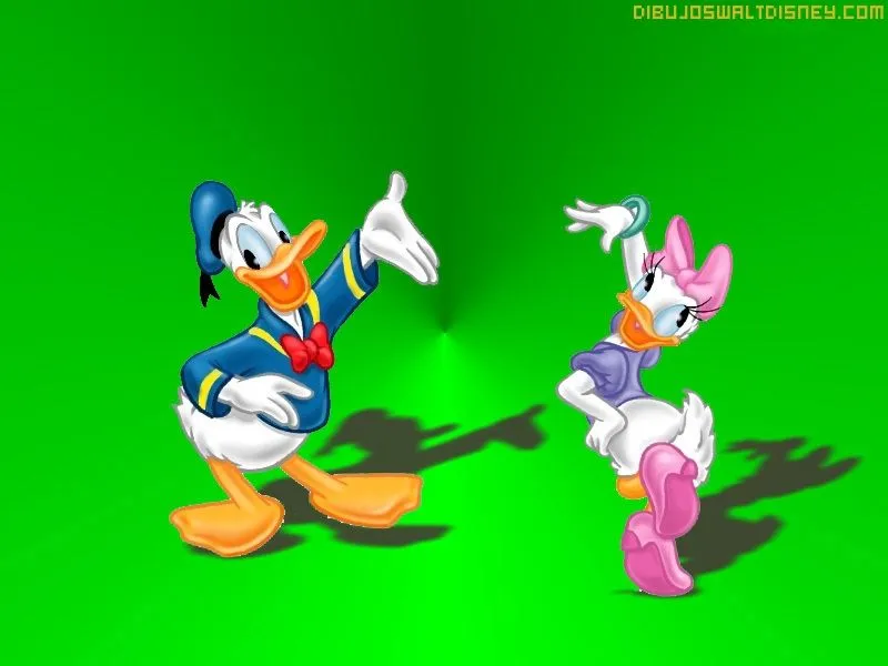 Dibujos para Imprimir: Donald y Daisy
