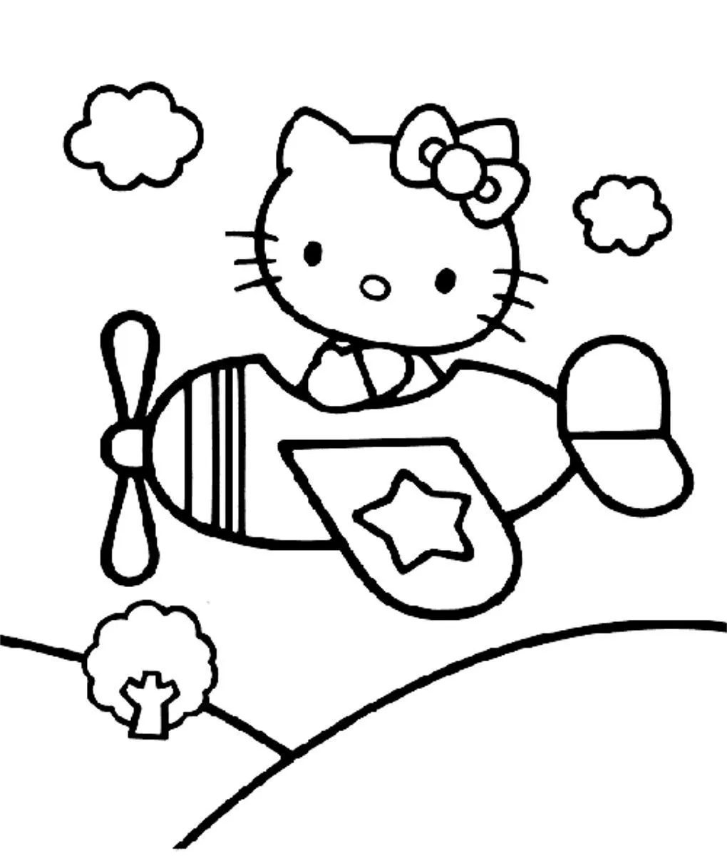 Cara hello kitty para pintar - Dibujos para colorear - IMAGIXS