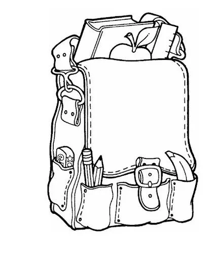 Imagenes para colorear de materiales escolares - Imagui