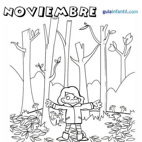 Dibujos para imprimir y pintar del Mes de Noviembre | Colorear imágenes Dibujos para imprimir y pintar del Mes de Noviembre | Colorear imágenes