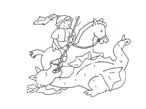 Dibujos para imprimir sant jordi - Imagui