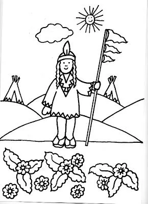 Dibujos de indigenas para colorear - Imagui Dibujos de indigenas para colorear - Imagui