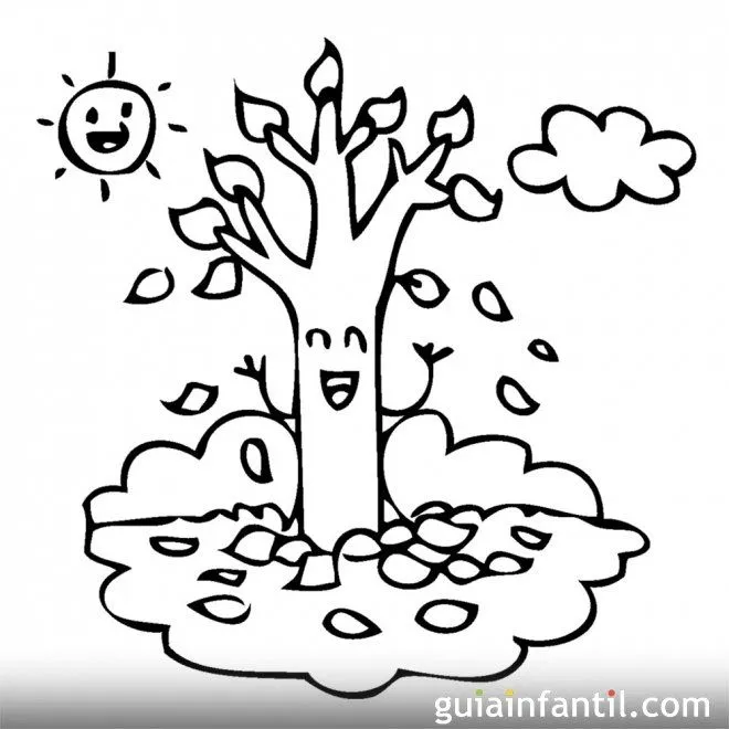 Dibujos infantiles. Árbol en otoño para colorear - Otoño. Dibujos ... Dibujos infantiles. Árbol en otoño para colorear - Otoño. Dibujos ...