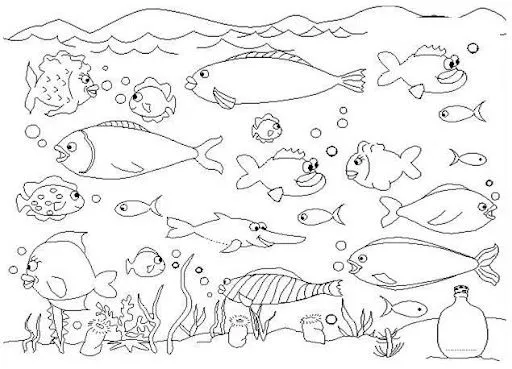 Fondo marino para colorear e imprimir - Imagui Fondo marino para colorear e imprimir - Imagui