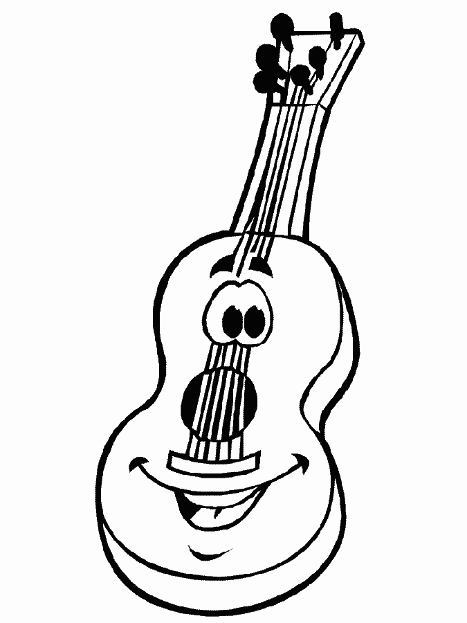 dibujos-infantiles-colorear-instrumentos-musica-guitarra dibujos-infantiles-colorear-instrumentos-musica-guitarra