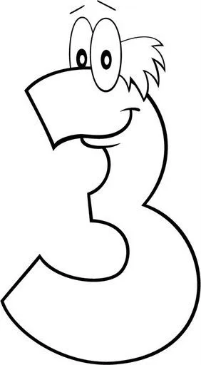 Numero 3 para colorear e imprimir - Imagui