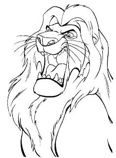Dibujos Infantiles para Colorear y Pintar: El León. Dibujos Infantiles para Colorear y Pintar: El León.