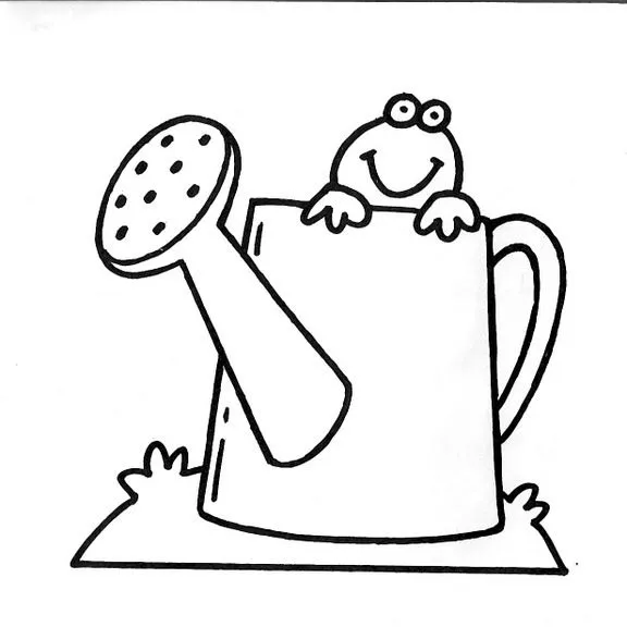 Dibujos infantiles: Dibujo infantil regadera Dibujos infantiles: Dibujo infantil regadera