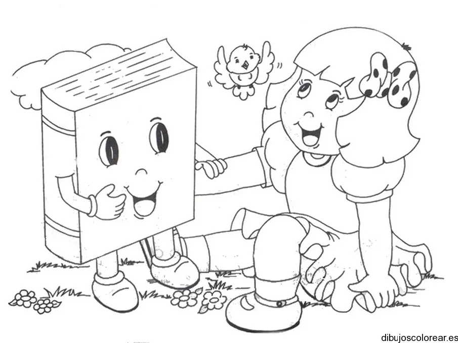 imagenes de libros Colouring Pages