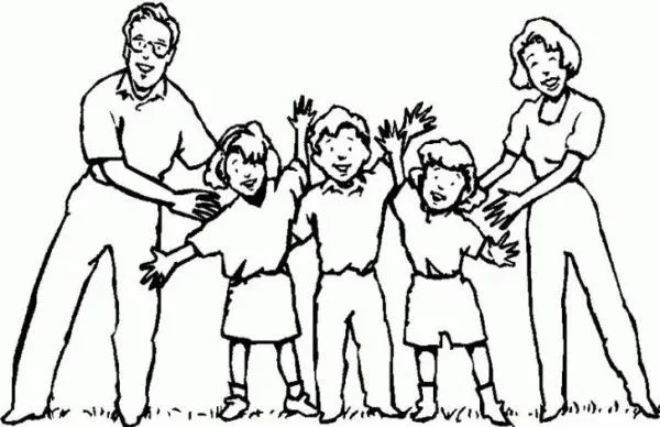 Dibujos infantiles del Día de la Familia para colorear ... Dibujos infantiles del Día de la Familia para colorear ...