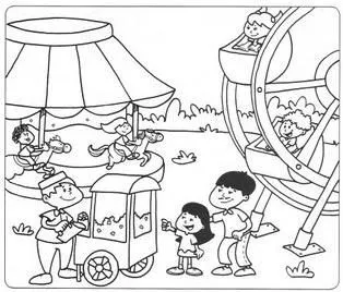 DIBUJOS INFANTILES DE LA FERIA PARA COLOREAR DIBUJOS INFANTILES DE LA FERIA PARA COLOREAR