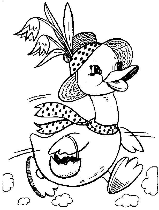 Imagen animado PATO colorear - Imagui