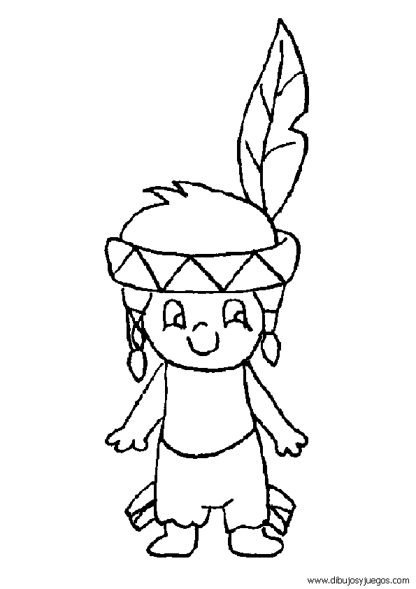 dibujos-de-indios-007 | Dibujos y juegos, para pintar y colorear dibujos-de-indios-007 | Dibujos y juegos, para pintar y colorear