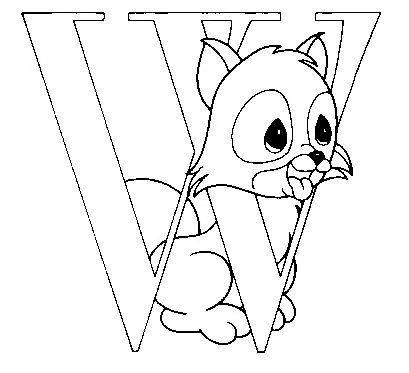 DIBUJOS INFANTILES CON LA LETRA W PARA COLOREAR DIBUJOS INFANTILES CON LA LETRA W PARA COLOREAR