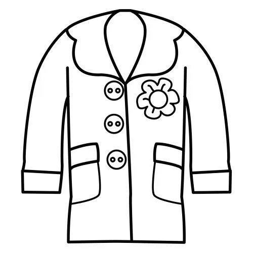 Dibujos infantiles: Dibujo infantil abrigo