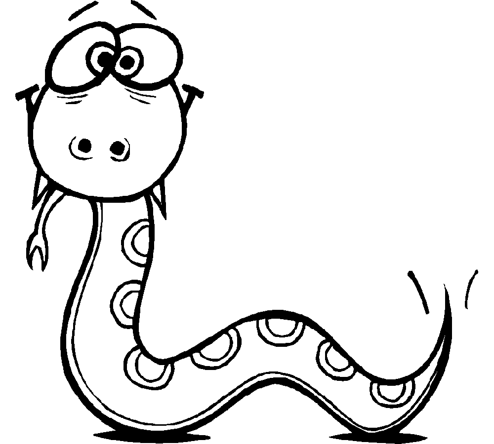 Dibujos infantiles de serpientes para colorear Dibujos infantiles de serpientes para colorear