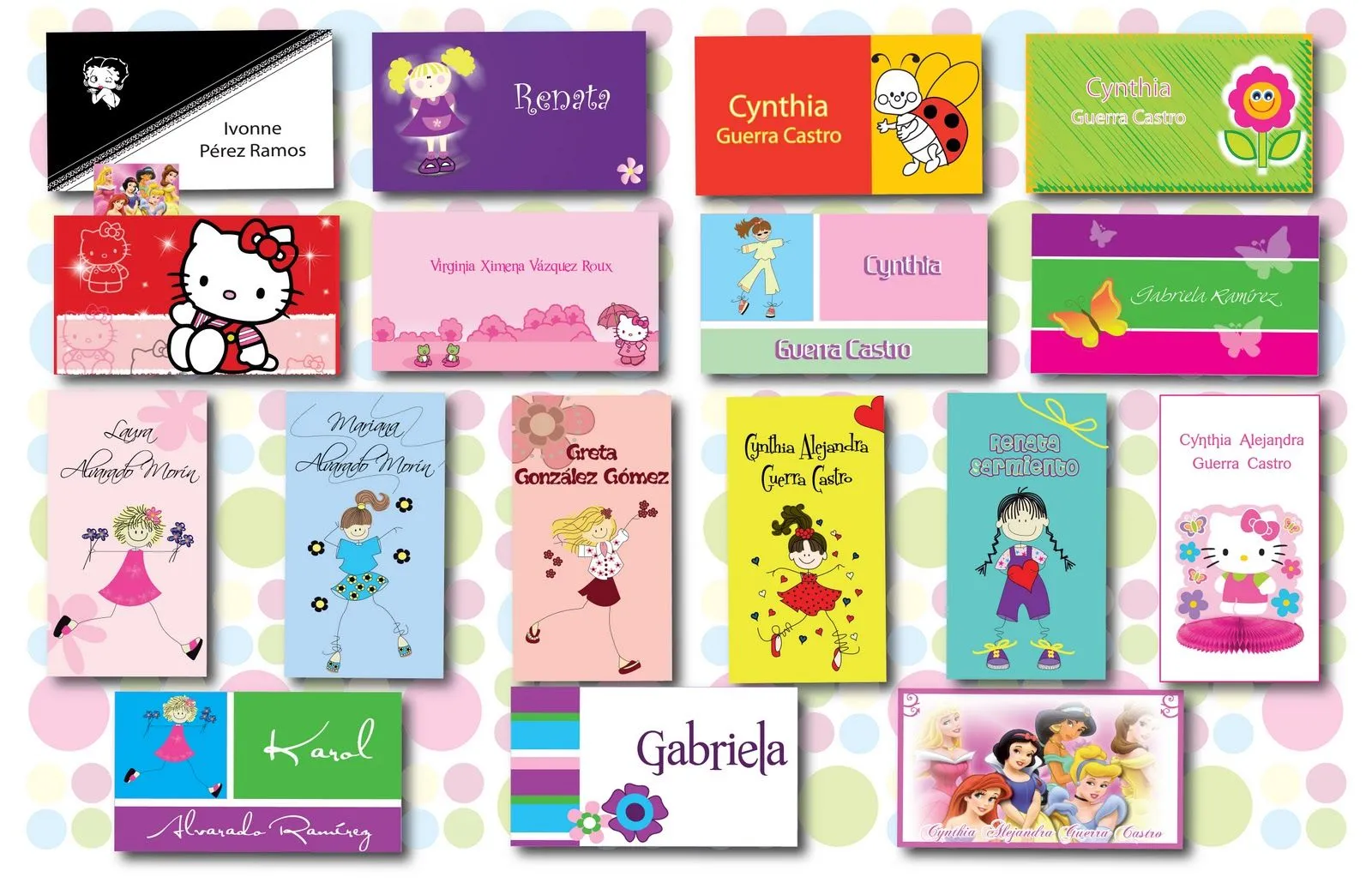Tarjetas de presentación para niñas - Imagui Tarjetas de presentación para niñas - Imagui