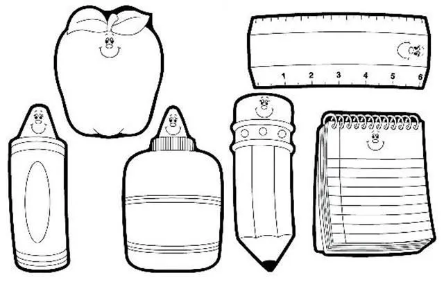 Dibujos de articulos escolares en inglés - Imagui