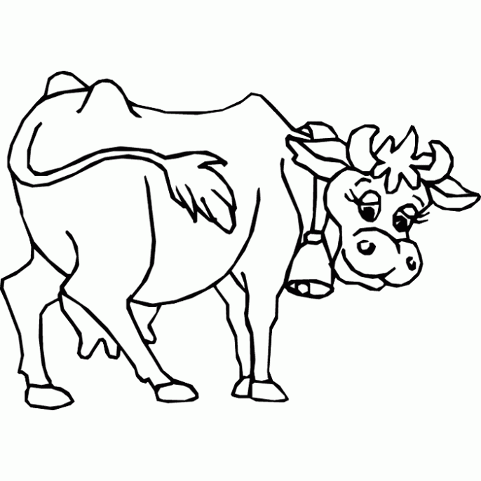 Dibujo de Vaca lechera. Dibujo para colorear de Vaca lechera ... Dibujo de Vaca lechera. Dibujo para colorear de Vaca lechera ...