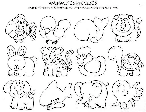 Dibujos para niños de inicial para colorear - Imagui