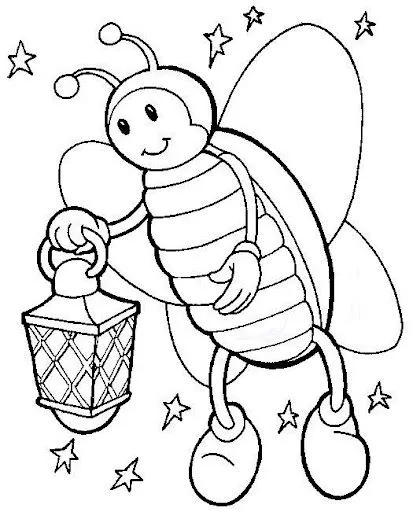 DIBUJOS DE INSECTOS PARA COLOREAR