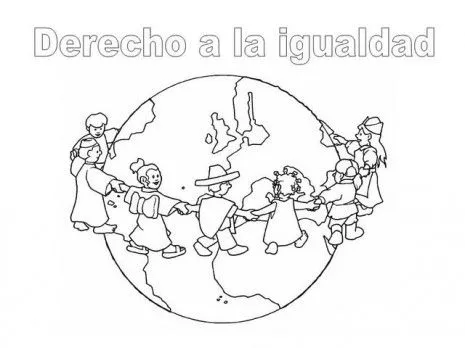Dibujos del Día Internacional de los Derechos Humanos para Pintar ... Dibujos del Día Internacional de los Derechos Humanos para Pintar ...