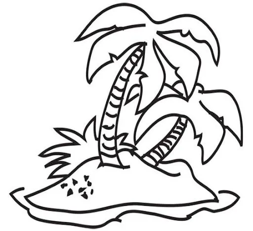 DIBUJOS DE ISLAS PARA COLOREAR