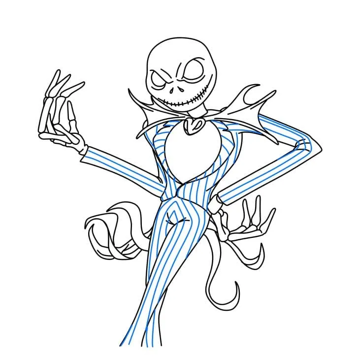 Dibujos de Jack Skellington - Cómo dibujar Jack Skellington paso a paso Dibujos de Jack Skellington - Cómo dibujar Jack Skellington paso a paso