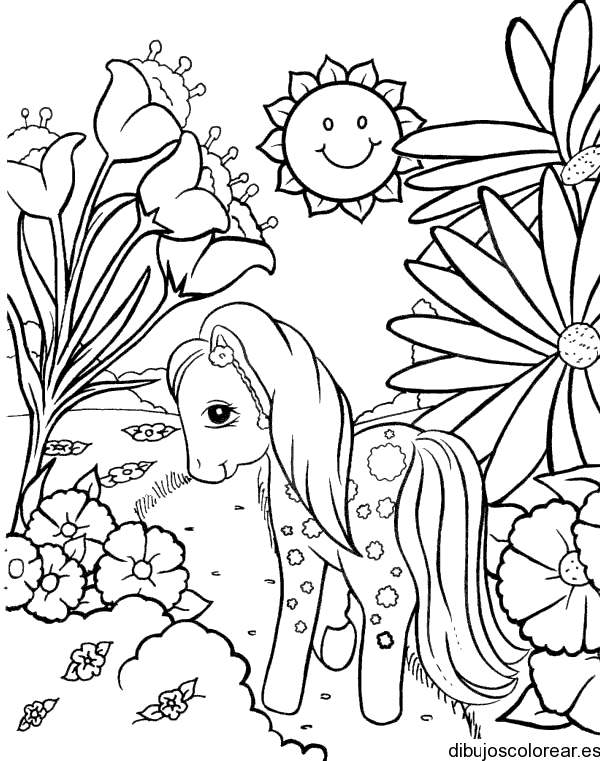 Dibujos para colorear jardin - Imagui
