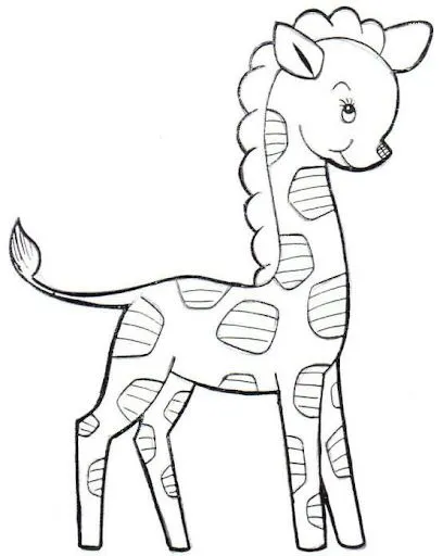 DIBUJOS DE JIRAFAS PARA COLOREAR