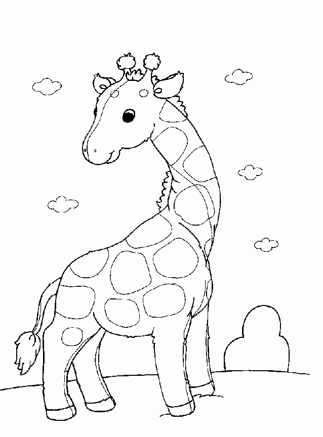 Descargar dibujo de jirafa para colorear, Dibujos para Pintar Descargar dibujo de jirafa para colorear, Dibujos para Pintar