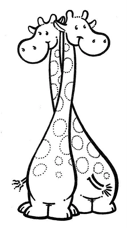 Dibujos de Jirafas Para Pintar y Colorear Gratis