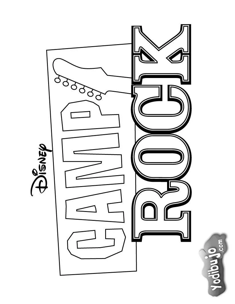 Dibujos de JONAS BROTHERS para colorear - Camp Rock Dibujos de JONAS BROTHERS para colorear - Camp Rock