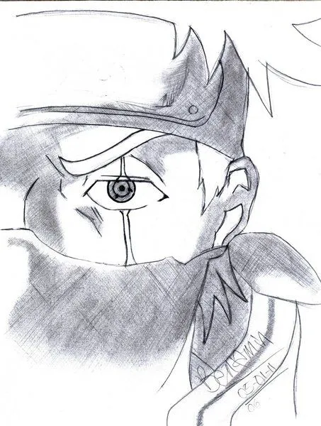 Dibujos de kakashi a lapiz - Imagui