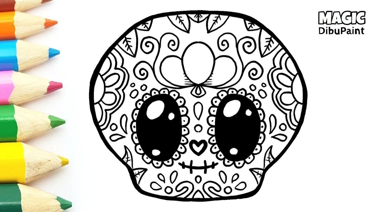 Dibujos kawaii | Catrina mexicana kawaii para HALLOWEEN - YouTube Dibujos kawaii | Catrina mexicana kawaii para HALLOWEEN - YouTube