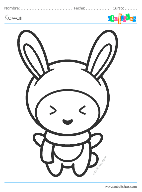 Dibujos Kawaii para Colorear. Descarga dibujos coloreables KAWAII Dibujos Kawaii para Colorear. Descarga dibujos coloreables KAWAII