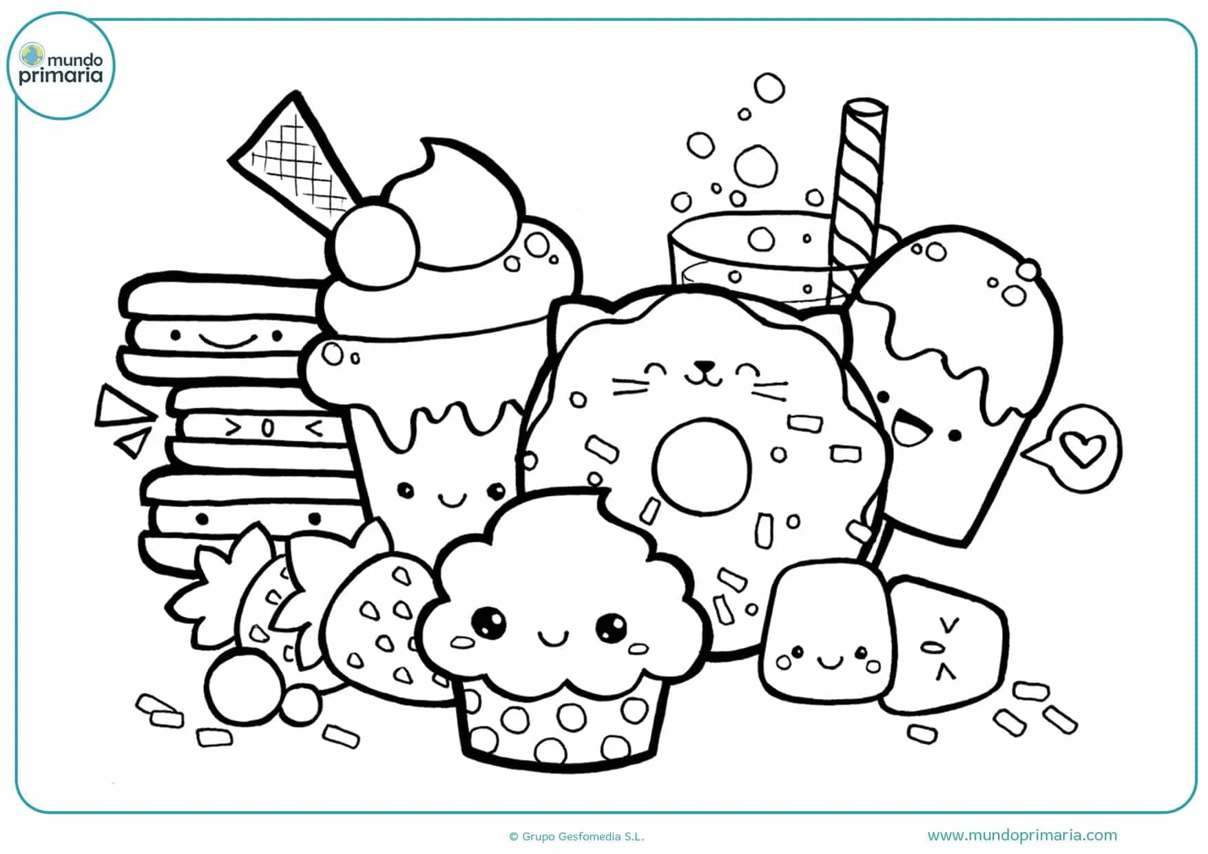 ▷ Dibujos Kawaii para Colorear 【Listos para Imprimir】 ▷ Dibujos Kawaii para Colorear 【Listos para Imprimir】
