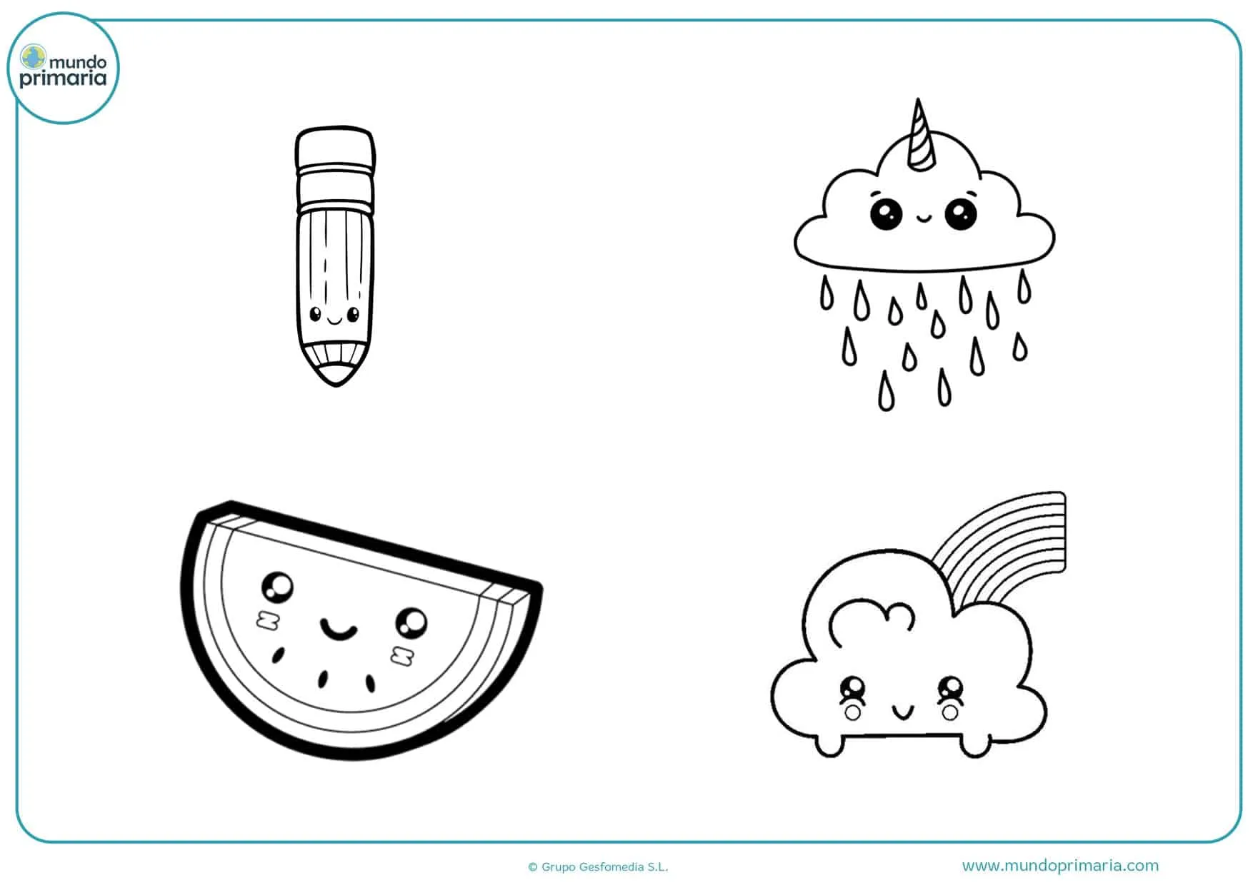 ▷ Dibujos Kawaii para Colorear 【Listos para Imprimir】 ▷ Dibujos Kawaii para Colorear 【Listos para Imprimir】