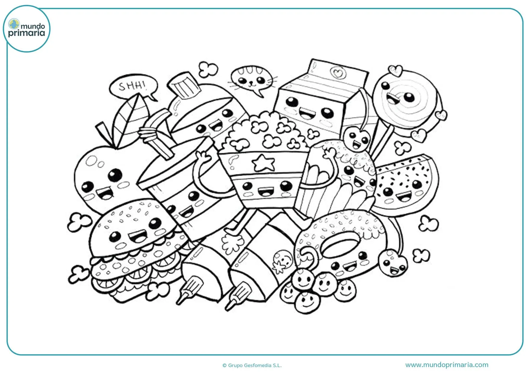 ▷ Dibujos Kawaii para Colorear 【Listos para Imprimir】 ▷ Dibujos Kawaii para Colorear 【Listos para Imprimir】