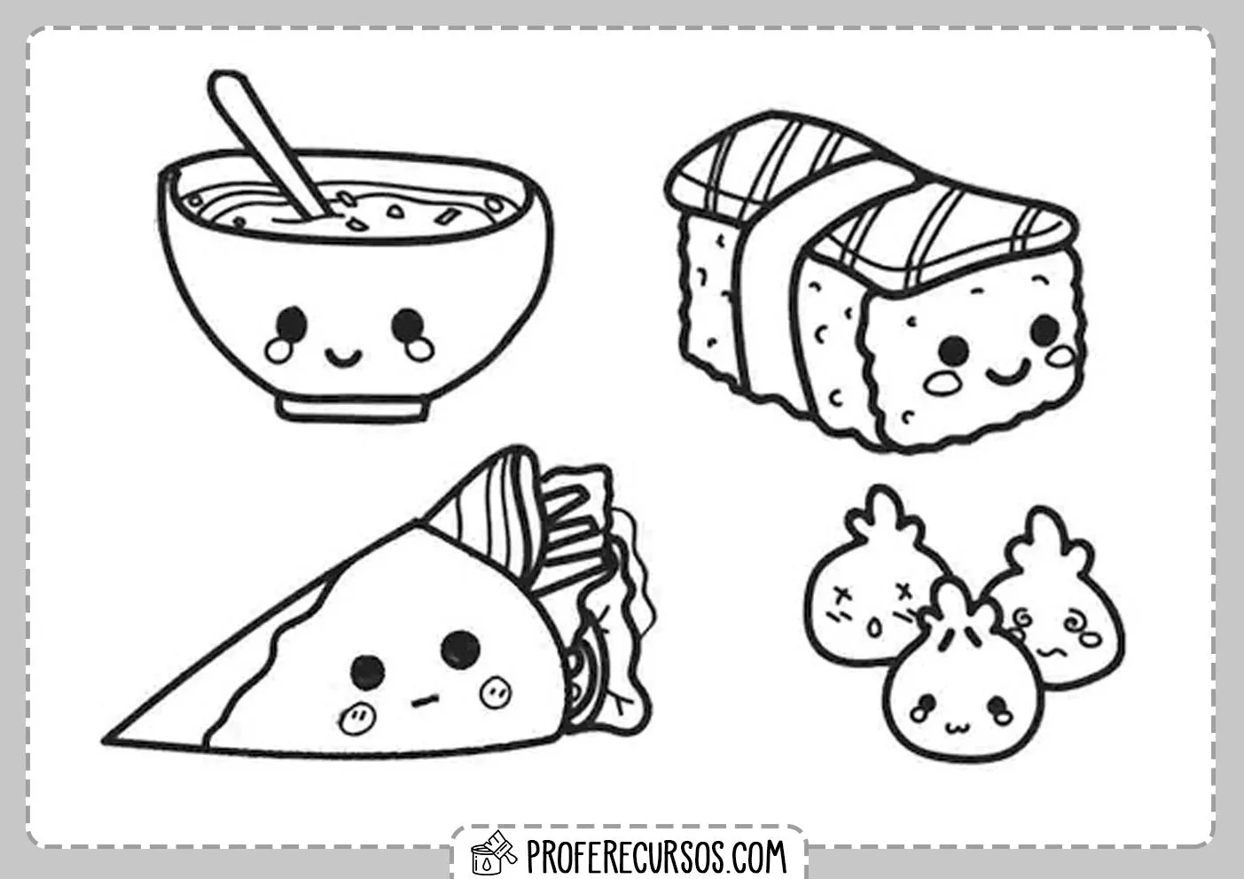 DIBUJOS KAWAII para COLOREAR | SUPER Pack para Imprimir DIBUJOS KAWAII para COLOREAR | SUPER Pack para Imprimir