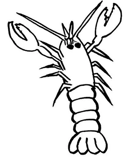 DIBUJOS DE LANGOSTAS PARA PINTAR