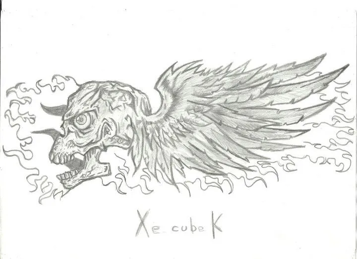Dibujos de calaveras con alas a lapiz - Imagui Dibujos de calaveras con alas a lapiz - Imagui
