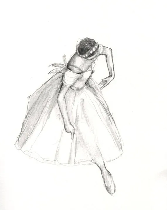 Bailarina IV Original lápiz dibujo clásico por BornInScotland Bailarina IV Original lápiz dibujo clásico por BornInScotland