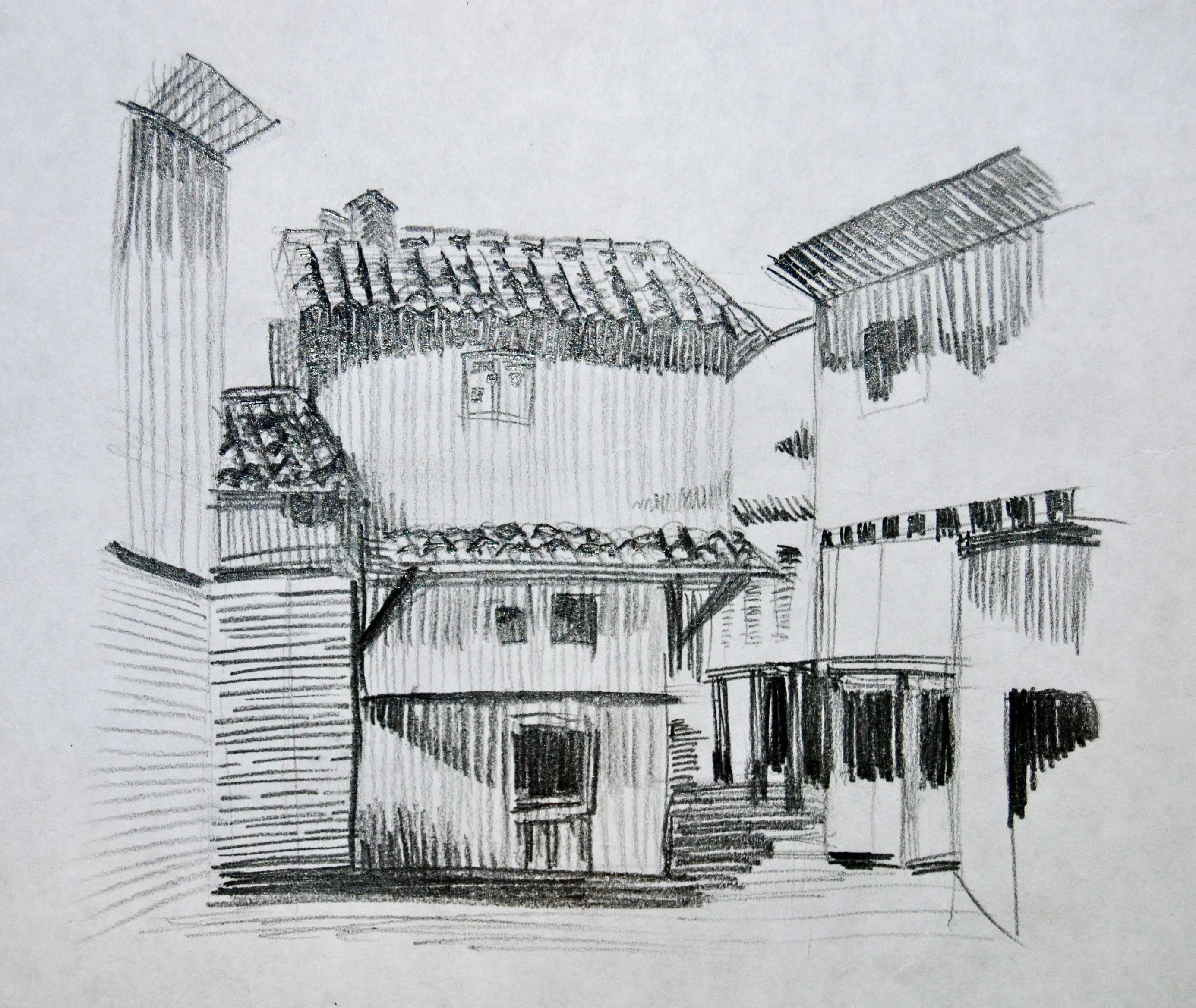 Dibujos a lápiz blando | Imaginación Arquitectónica Dibujos a lápiz blando | Imaginación Arquitectónica